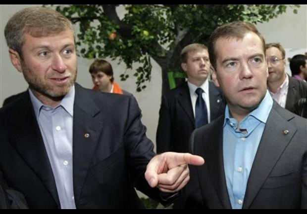 Roman Abramovich Dmitry Medvedev