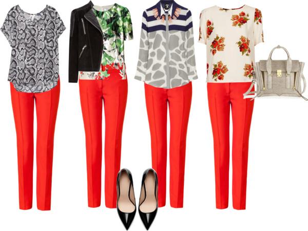 What Goes With Red workwear staple: red pants What Goes With Red workwear staple: red pants