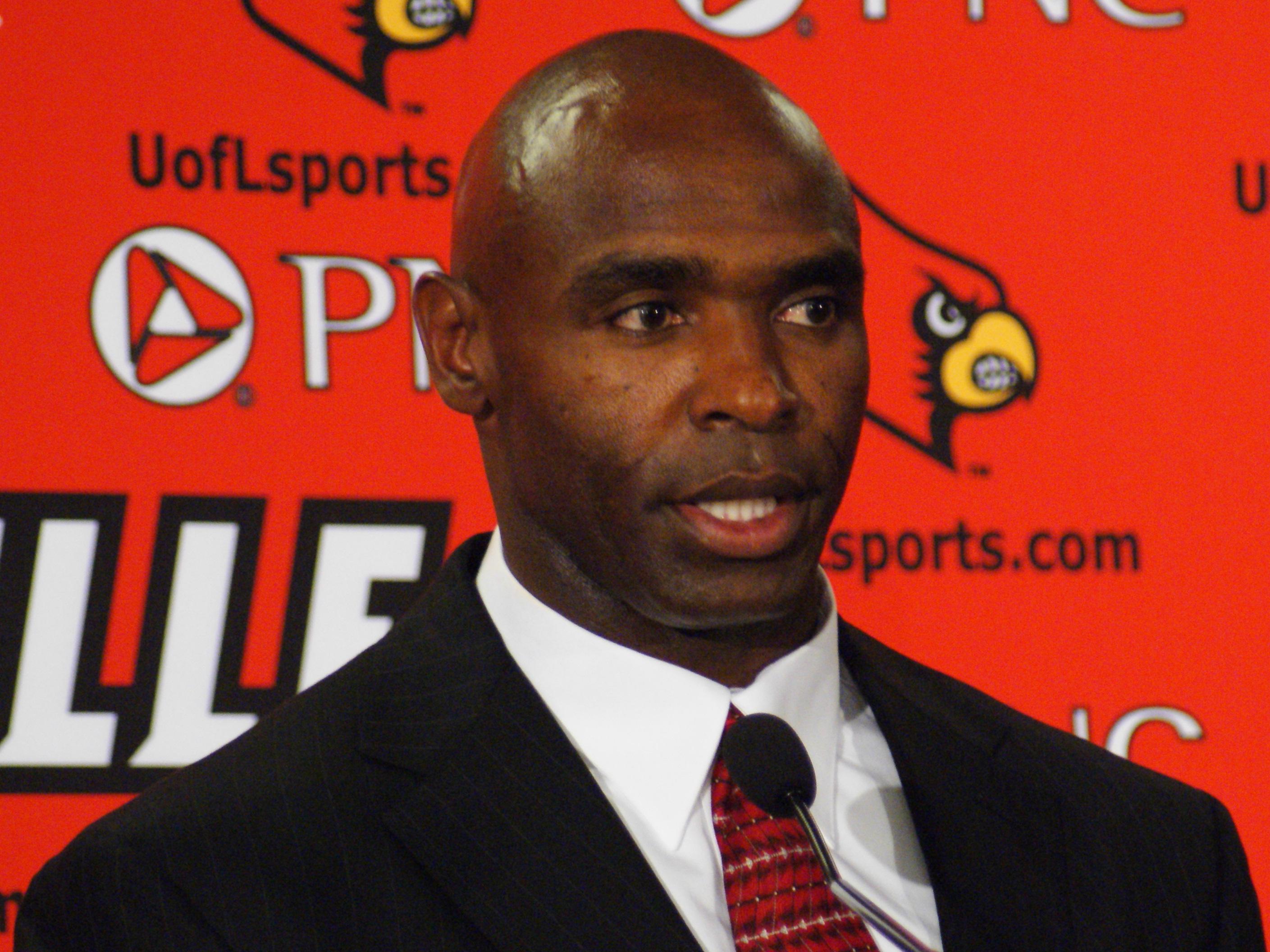 Texas Football Head Coach Charlie Strong And Family After His First Win