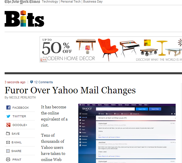 The Yahoo Email Debacle Another Thorn In The Brand's Side